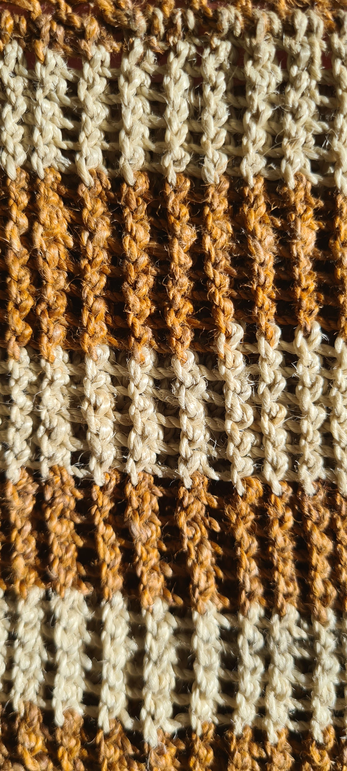 Kambot Bilum Clutch - Sandbar Stripes