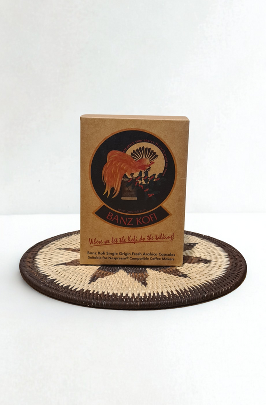 Banz Kofi Organic Single Origin PNG Coffee Capsules, Capsules Front Packet