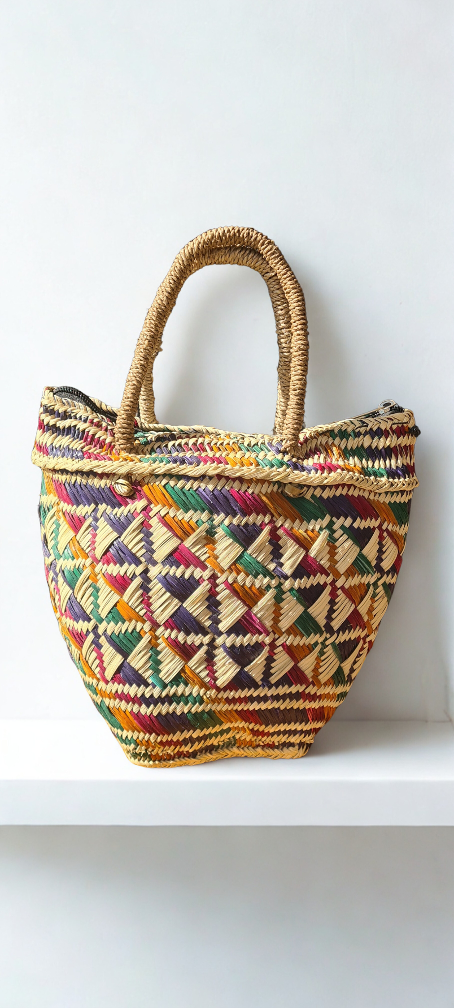 Sepik Basket Bag - Diamond
