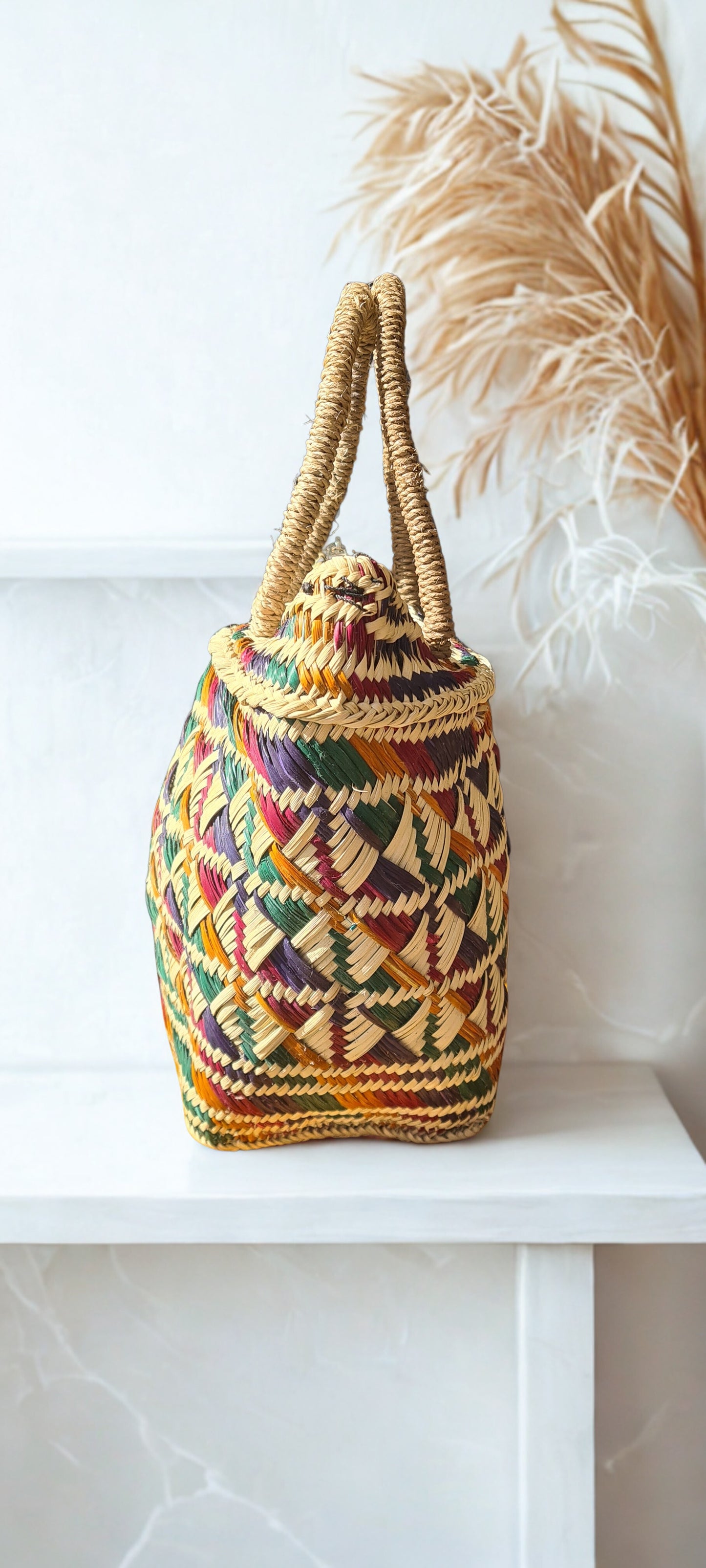 Sepik Basket Bag - Diamond