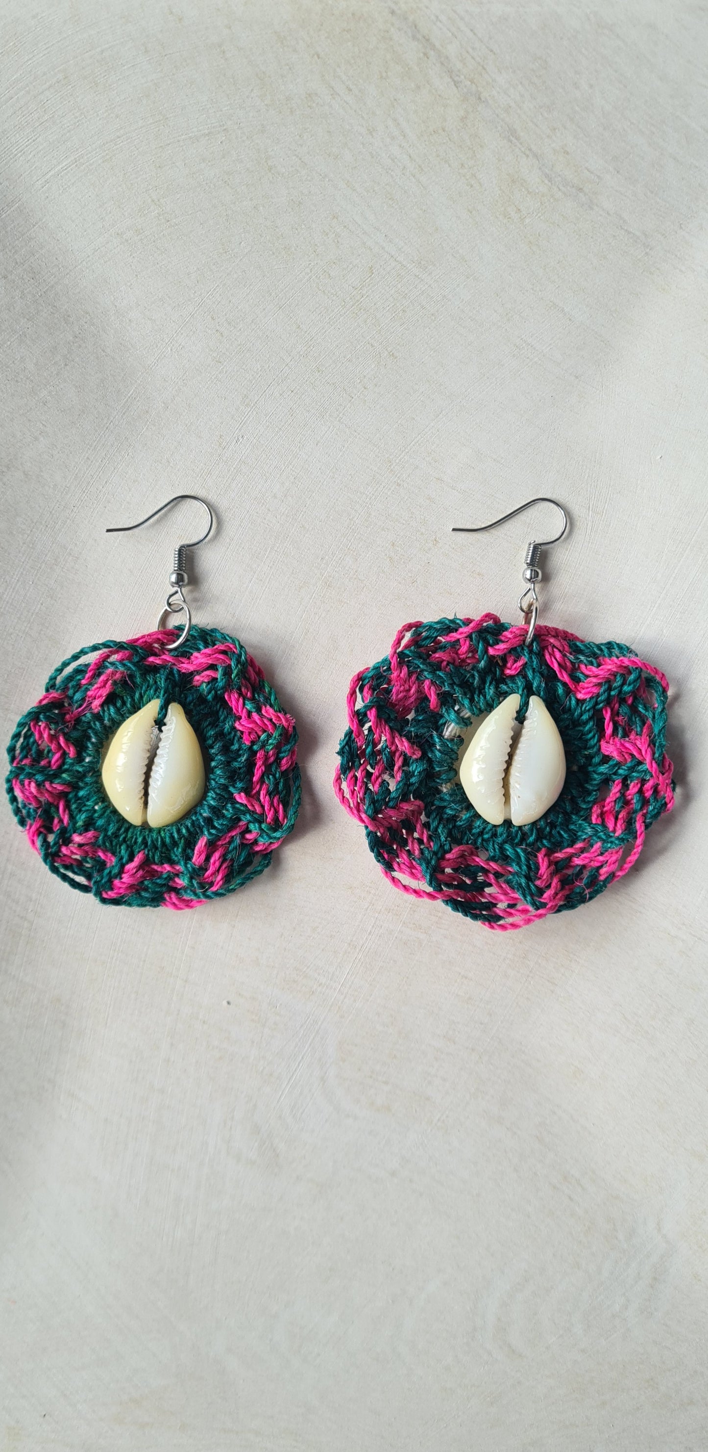 Sepik Cowrie Earrings - Tropical Twist