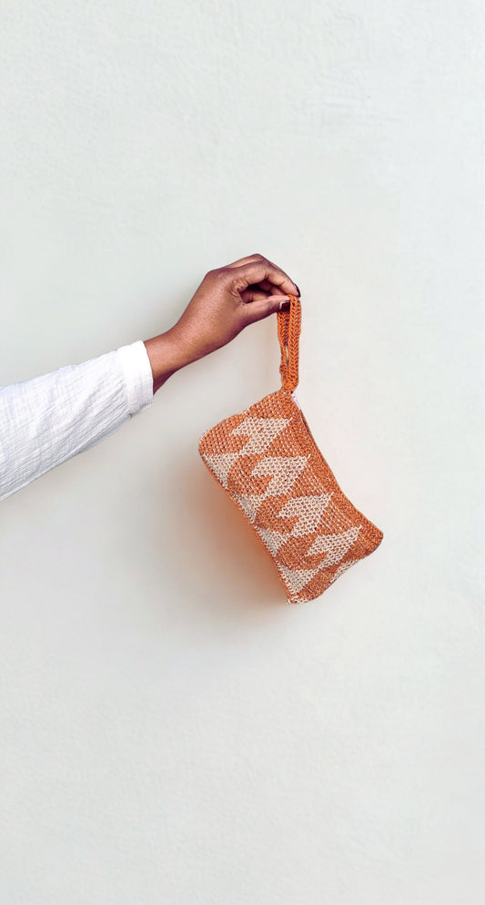 Kambot Bilum Clutch - Amber Peaks