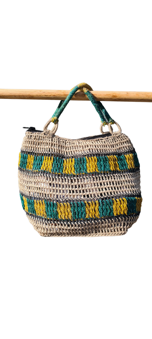 Mini Kambot Bilum - Sunleaf Stripe