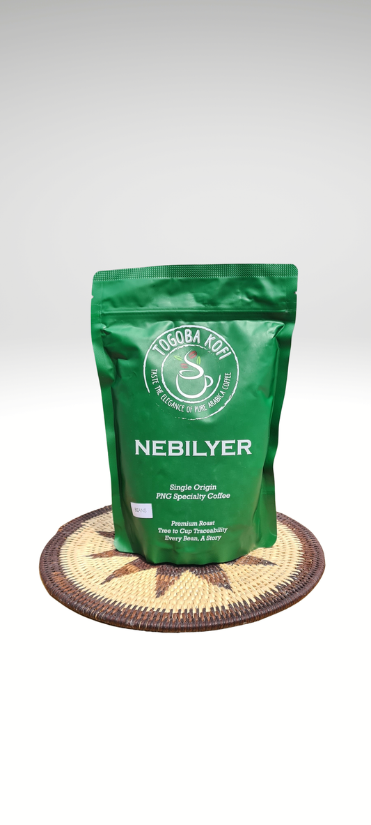 Nebilyer PNG Organic Single Origin Coffee Beans, 250g Beans Front Packet