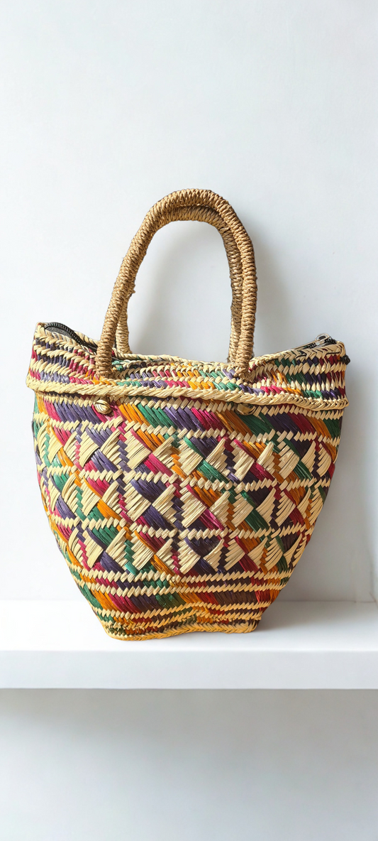 Sepik Basket Bag - Diamond